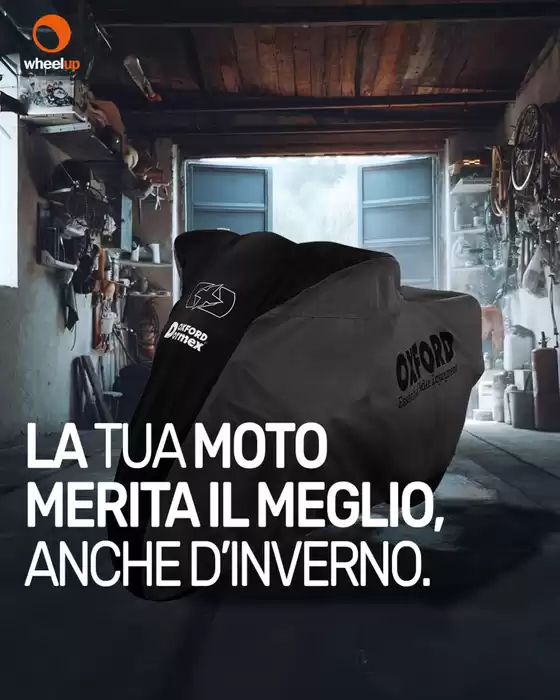 Volantino Wheelup a Bergamo | La tua moto merita il meglio anche d'inverno | 2025-11-14T00:00:00.000Z - 2025-11-30T00:00:00.000Z
