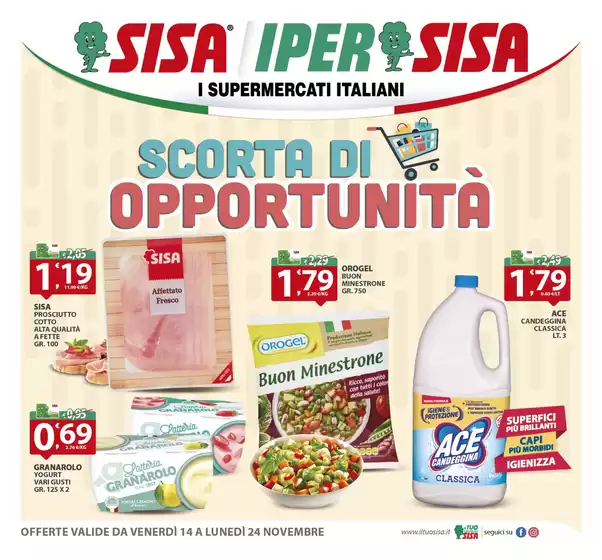 Volantino Sisa | Scorta di opportunita | 2025-11-14T00:00:00.000Z - 2025-11-24T00:00:00.000Z