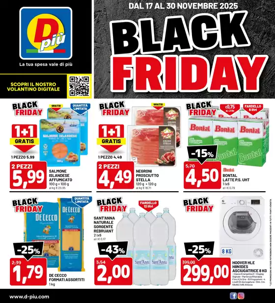 Volantino Dpiu a Avezzano | Black friday | 2025-11-17T00:00:00.000Z - 2025-11-30T00:00:00.000Z