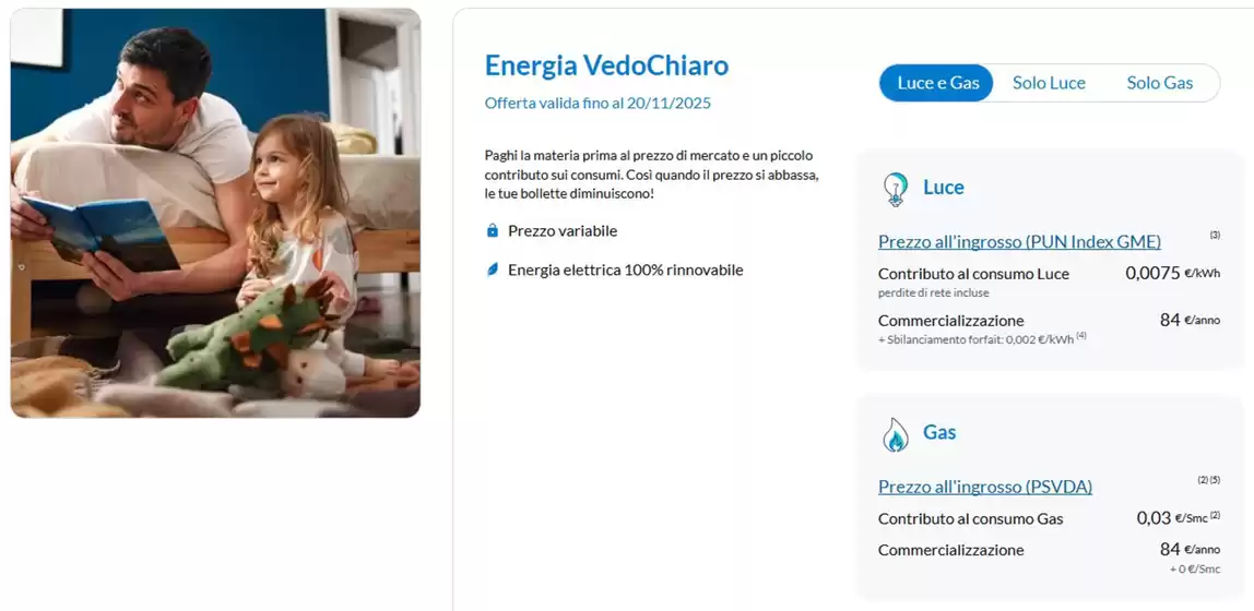 Volantino Engie | Energia vedochairo | 2025-11-14T00:00:00.000Z - 2025-11-20T00:00:00.000Z