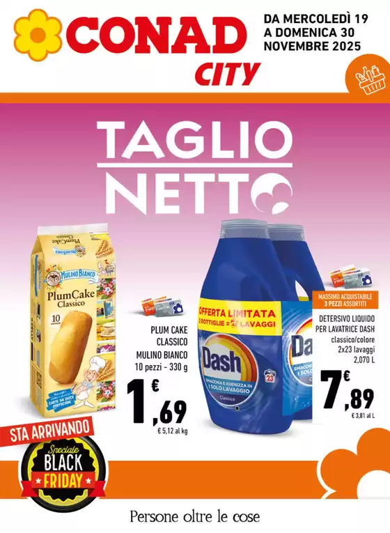 Volantino Conad City a Roccacasale | Taglio Netto | 2025-11-19T00:00:00.000Z - 2025-11-30T00:00:00.000Z