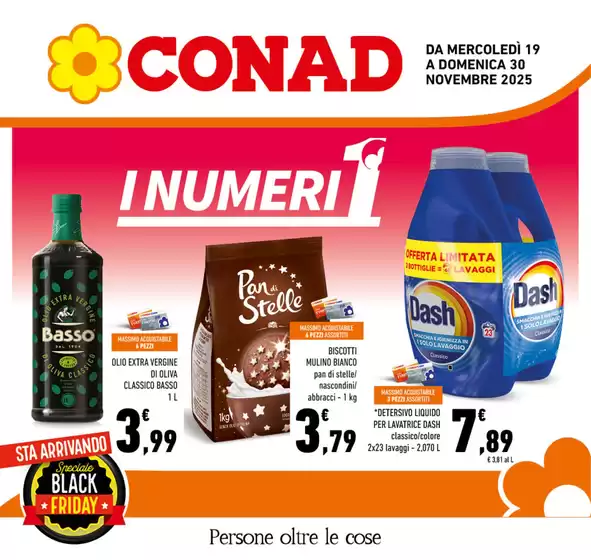 Volantino Conad a Roccacasale | I Numeri 1 | 2025-11-19T00:00:00.000Z - 2025-11-30T00:00:00.000Z