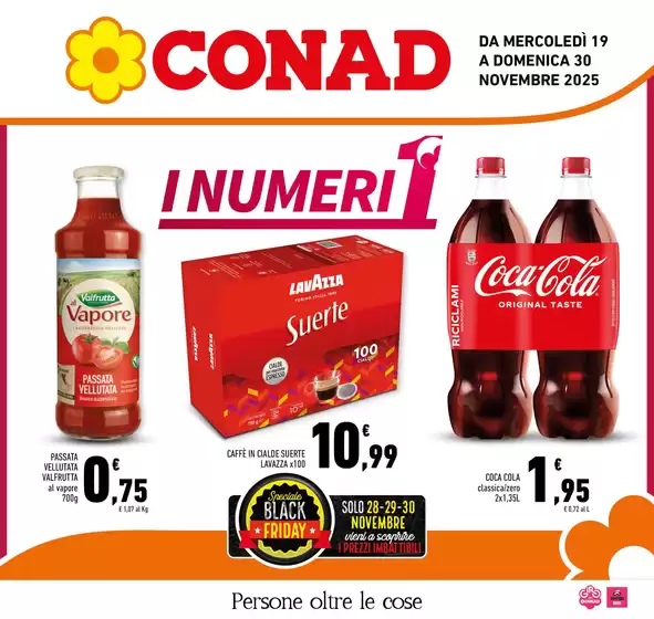 Volantino Conad a Roccacasale | Numeri 1 | 2025-11-19T00:00:00.000Z - 2025-11-30T00:00:00.000Z