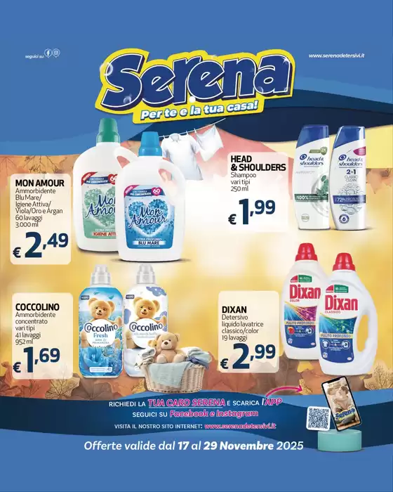 Volantino Serena Detersivi | Offerte valide dal 17 al 29 novembre | 2025-11-17T00:00:00.000Z - 2025-11-29T00:00:00.000Z