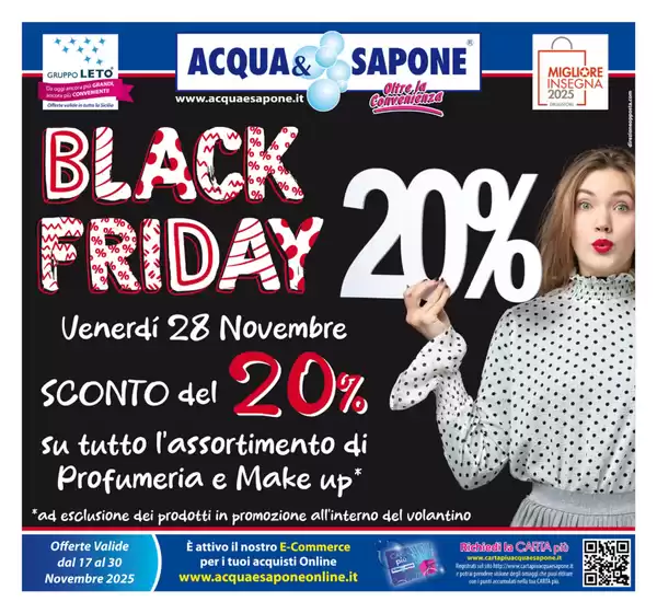 Volantino Acqua & Sapone | Black Friday 20% | 2025-11-17T00:00:00.000Z - 2025-11-30T00:00:00.000Z