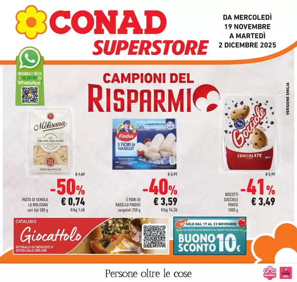Volantino Conad Superstore a Vieste | Campioni del risparmio | 2025-11-19T00:00:00.000Z - 2025-12-02T00:00:00.000Z