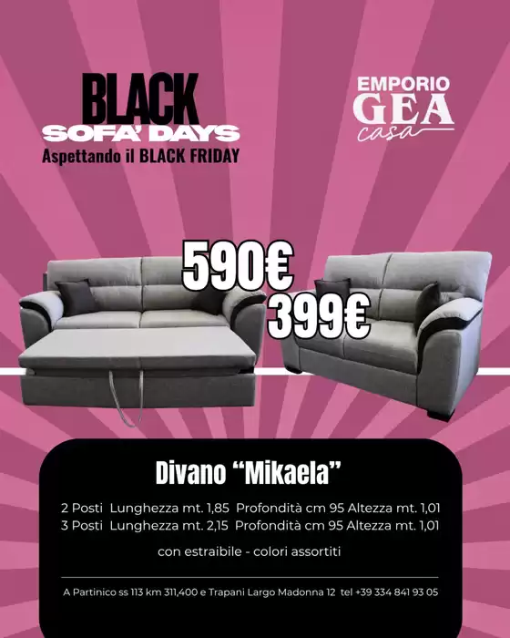 Volantino Emporio GEA | Black sofas day | 2025-11-17T00:00:00.000Z - 2025-12-01T00:00:00.000Z