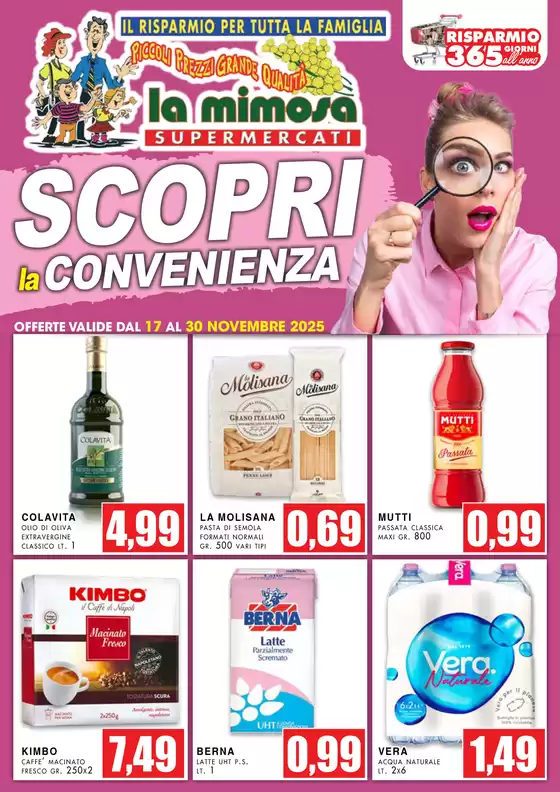 Volantino La Mimosa Supermercati a Vittoria | Scopri la convenienza | 2025-11-17T00:00:00.000Z - 2025-11-30T00:00:00.000Z