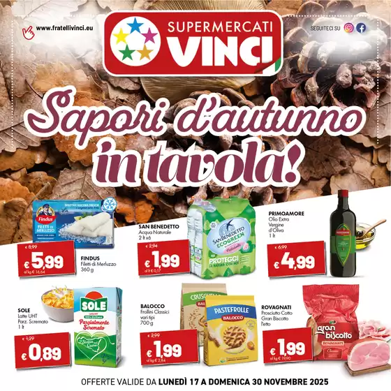 Volantino Supermercati Vinci a Napoli | Sapori d'autunno in tavola! | 2025-11-17T00:00:00.000Z - 2025-11-30T00:00:00.000Z