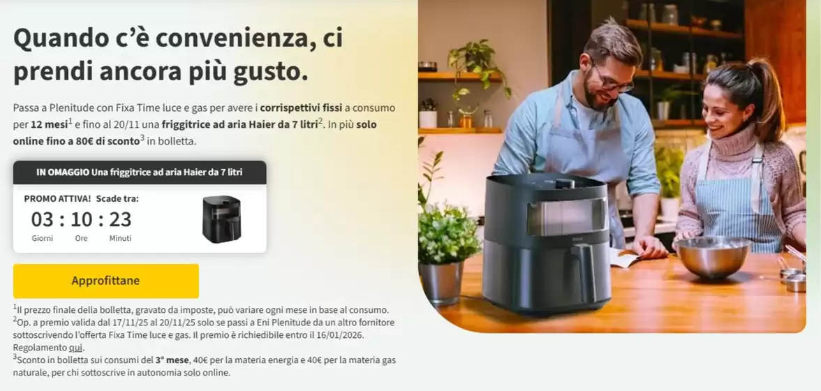 Volantino Eni Plenitude a San Cono | Quando c'e convenienza, ci prendi ancora piu gusto | 2025-11-17T00:00:00.000Z - 2025-11-20T00:00:00.000Z