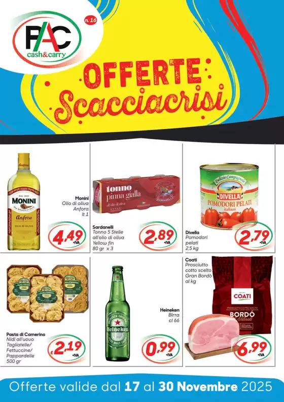 Volantino Pac Cash&Carry a Zevio | Offerte dispensa | 2025-11-17T00:00:00.000Z - 2025-11-30T00:00:00.000Z