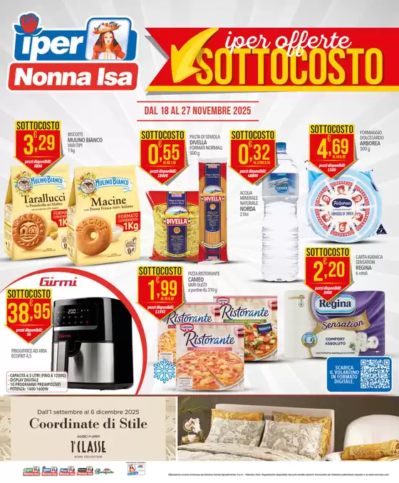 Volantino Iper Nonna Isa | Sottocosto | 2025-11-18T00:00:00.000Z - 2025-11-27T00:00:00.000Z
