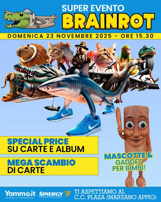Volantino Yammo a Bologna | Super evento brainrot | 2025-11-23T00:00:00.000Z - 2025-11-23T00:00:00.000Z