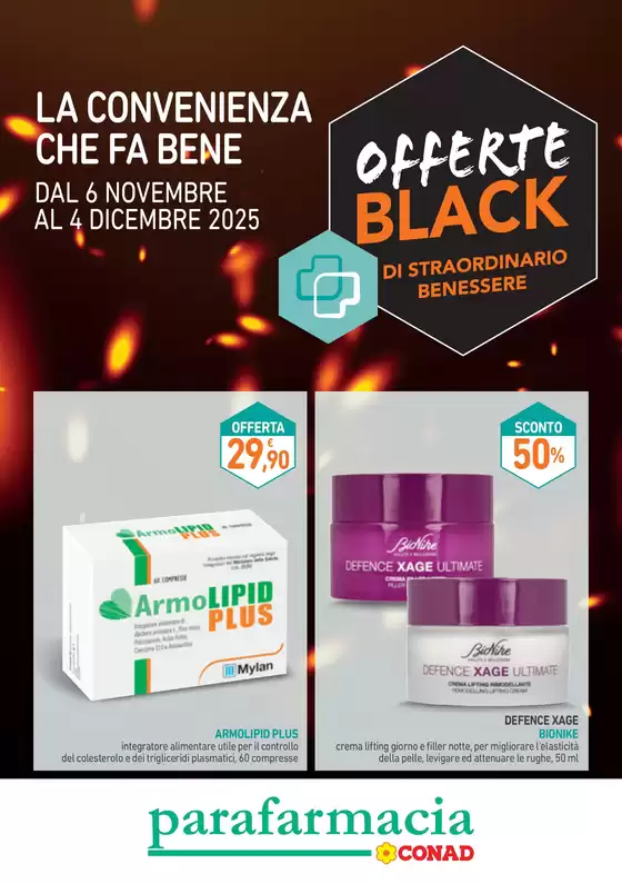 Volantino Parafarmacia Conad | Offerte Black | 2025-11-06T00:00:00.000Z - 2025-12-04T00:00:00.000Z