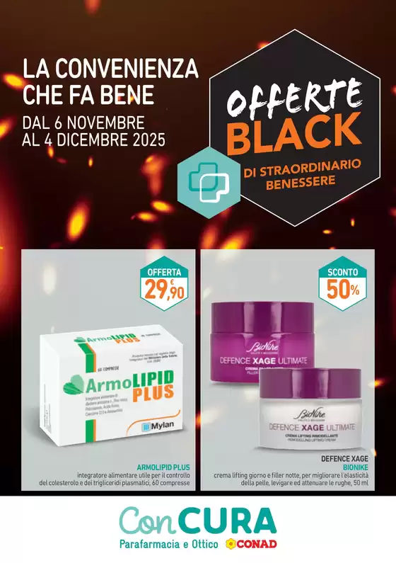 Volantino Parafarmacia Conad | ConCURA: Offerte Black | 2025-11-06T00:00:00.000Z - 2025-12-04T00:00:00.000Z