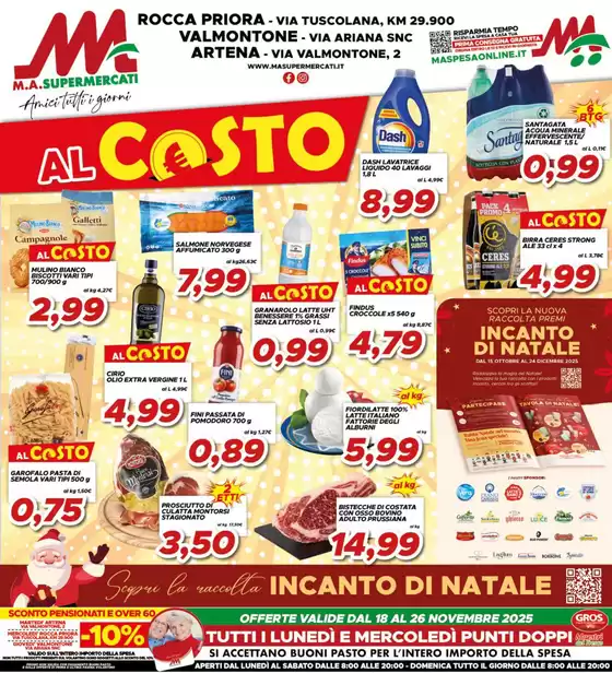 Volantino MA Supermercati | Al costo | 2025-11-18T00:00:00.000Z - 2025-11-26T00:00:00.000Z
