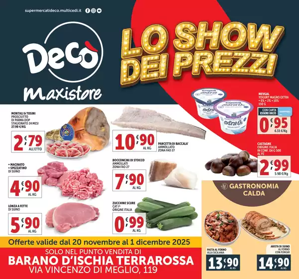 Volantino Decò a Tempio Pausania | Lo show dei prezzi | 2025-11-20T00:00:00.000Z - 2025-12-01T00:00:00.000Z