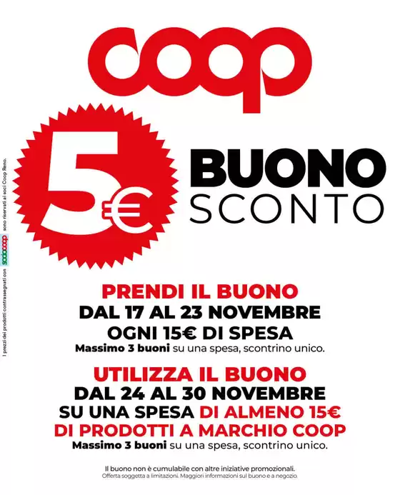 Volantino Coop | Buono sconto | 2025-11-20T00:00:00.000Z - 2025-11-26T00:00:00.000Z