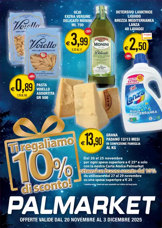 Volantino Palmarket a La Spezia | Offerte | 2025-11-20T00:00:00.000Z - 2025-12-03T00:00:00.000Z