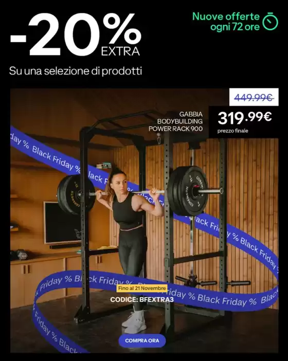 Volantino Decathlon a Casarano | -20% extra | 2025-11-19T00:00:00.000Z - 2025-11-21T00:00:00.000Z