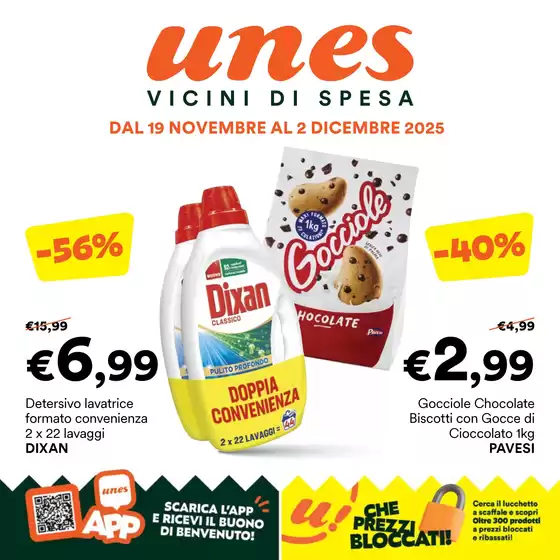 Volantino Unes | Vicini di spesa | 2025-11-19T00:00:00.000Z - 2025-12-02T00:00:00.000Z