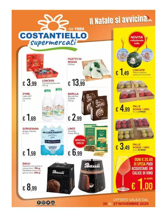 Volantino Costantiello supermercati a Asti | Il Natale Si Avvicina… | 2025-11-20T00:00:00.000Z - 2025-11-27T00:00:00.000Z