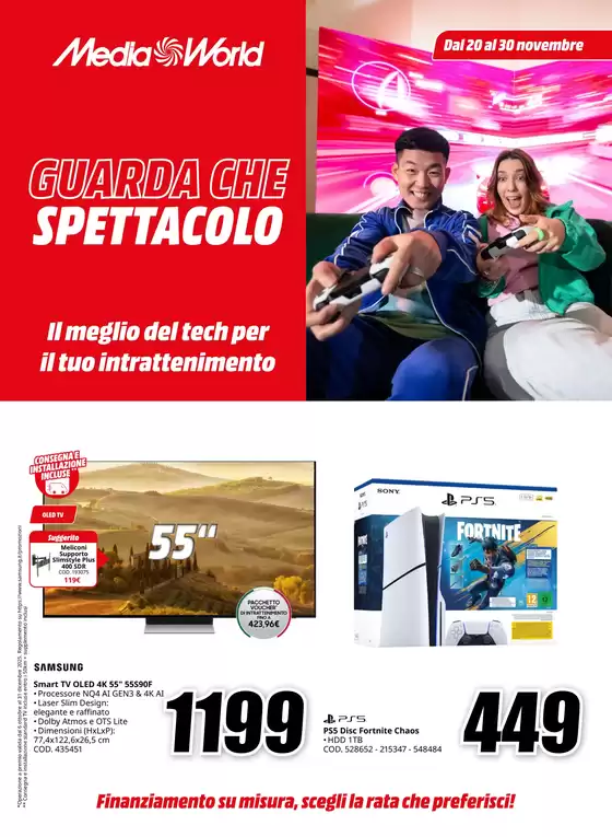 Volantino MediaWorld a Ozieri | Guarda che spettacolo | 2025-10-06T00:00:00.000Z - 2025-12-31T00:00:00.000Z