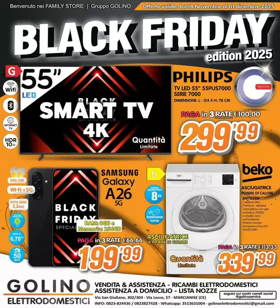 Volantino Golino Service a Atripalda | Black Friday | 2025-11-20T00:00:00.000Z - 2025-12-01T00:00:00.000Z