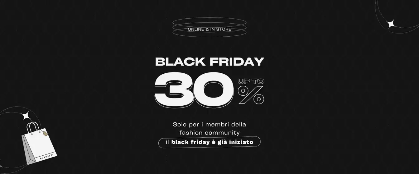 Volantino Nuvolari a Molfetta | Black friday up to 30% | 2025-11-20T00:00:00.000Z - 2025-11-30T00:00:00.000Z