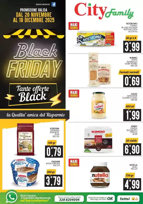 Volantino City Family a Lauria | Black friday | 2025-11-20T00:00:00.000Z - 2025-12-10T00:00:00.000Z