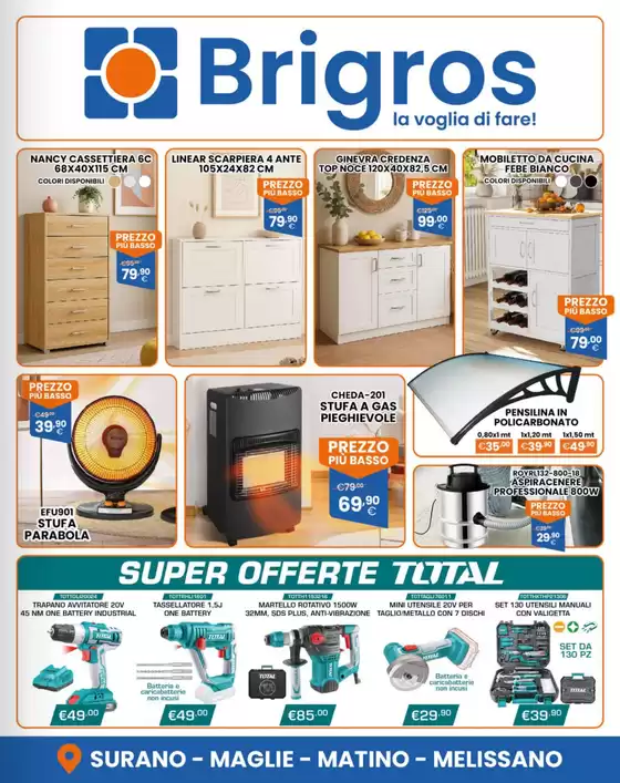 Volantino Brigros a Lucera | Offerte per cacciatori di affari | 2025-11-20T00:00:00.000Z - 2025-12-04T00:00:00.000Z