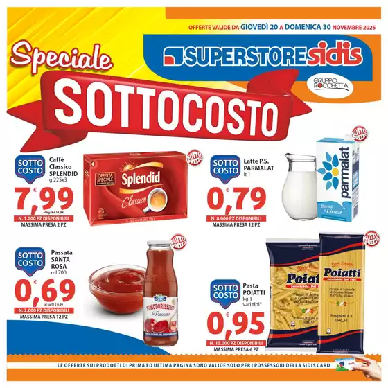 Volantino Sidis a Caccamo | Speciale SOTTOCOSTO | 2025-11-20T00:00:00.000Z - 2025-11-30T00:00:00.000Z