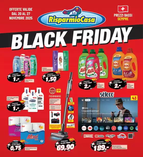 Volantino Risparmio Casa a Monreale | Black friday | 2025-11-20T00:00:00.000Z - 2025-11-27T00:00:00.000Z