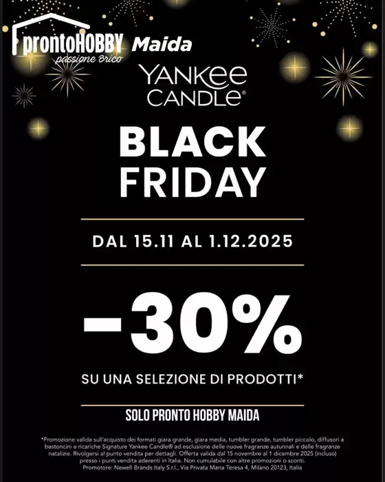 Volantino Pronto Hobby a Capena | Black friday | 2025-11-21T00:00:00.000Z - 2025-12-01T00:00:00.000Z