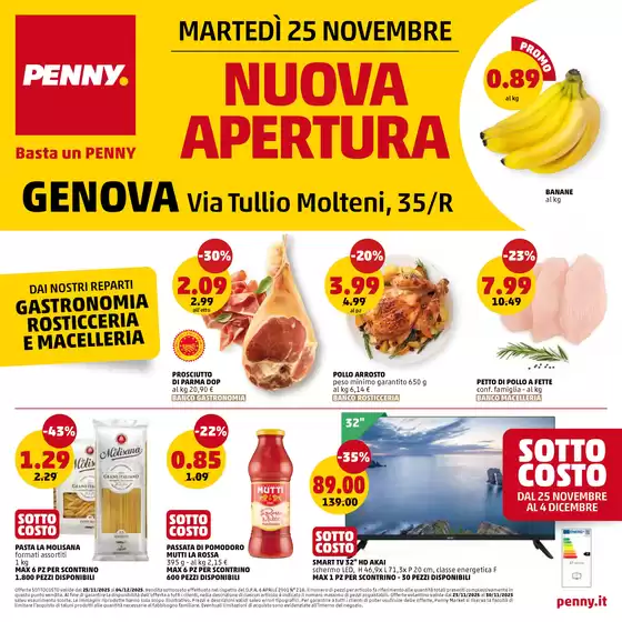 Volantino PENNY | Nuova apertura | 2025-11-25T00:00:00.000Z - 2025-12-04T00:00:00.000Z