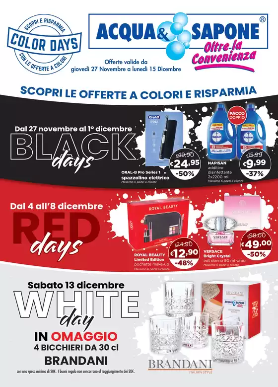 Volantino Acqua & Sapone a Maruggio | Scopri le offerte a colori e risparmia! | 2025-11-27T00:00:00.000Z - 2025-12-15T00:00:00.000Z