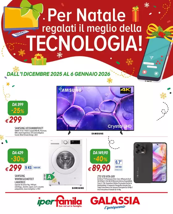 Volantino Iperfamila | Il meglio della tecnologia | 2025-12-01T00:00:00.000Z - 2026-01-06T00:00:00.000Z