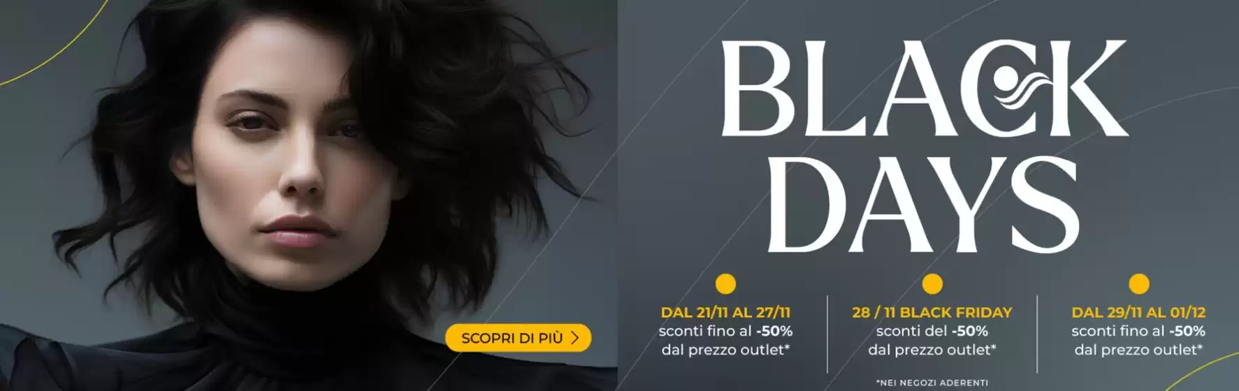 Volantino Mondovicino Outlet Village a Andria | Black days | 2025-11-21T00:00:00.000Z - 2025-12-01T00:00:00.000Z