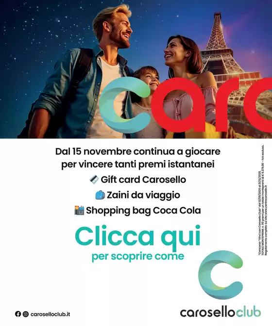 Volantino Centro Commerciale Carosello a Maruggio | Entra nel Carosello Club | 2025-11-24T00:00:00.000Z - 2025-12-07T00:00:00.000Z