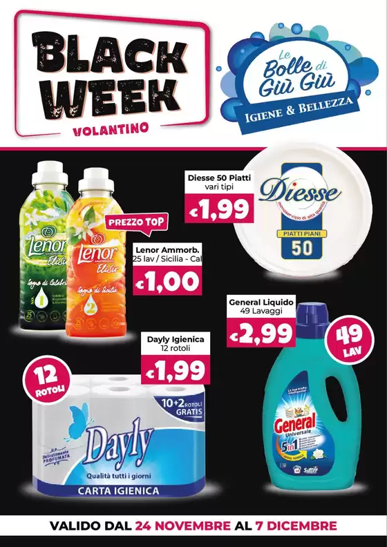 Volantino Le Bolle di Giù Giù a Montecorvino Rovella | Black week  | 2025-11-24T00:00:00.000Z - 2025-12-07T00:00:00.000Z