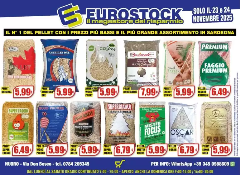 Volantino Eurostock a Montecorvino Rovella | Solo il 23 e 24 novembre 2025 | 2025-11-24T00:00:00.000Z - 2025-11-24T00:00:00.000Z