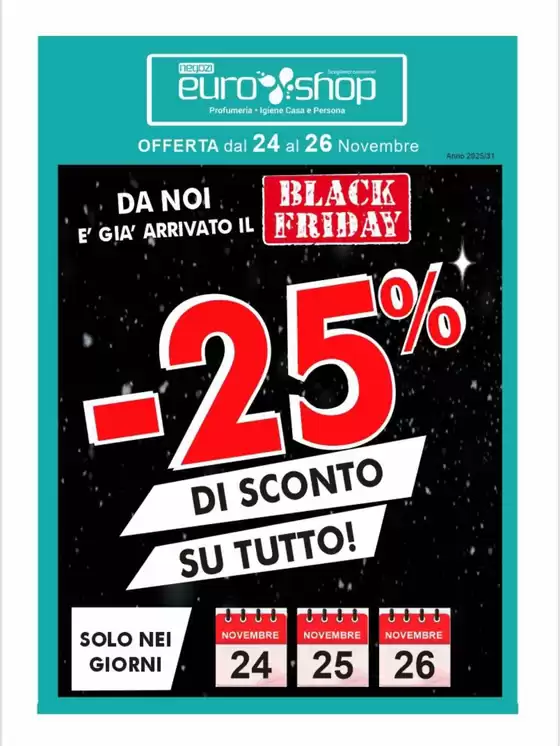 Volantino  a Montecorvino Rovella | Black Friday | 2025-11-24T00:00:00.000Z - 2025-11-26T00:00:00.000Z