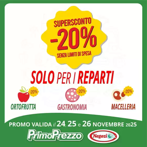 Volantino PrimoPrezzo a Giffoni Valle Piana | Supersconto | 2025-11-24T00:00:00.000Z - 2025-11-26T00:00:00.000Z