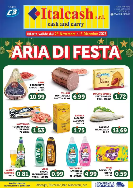 Volantino Italcash a Giffoni Valle Piana | Aria di festa | 2025-11-24T00:00:00.000Z - 2025-12-06T00:00:00.000Z