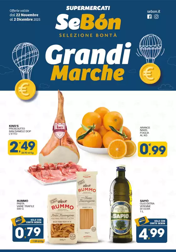 Volantino SeBón a Giffoni Valle Piana | Grandi Marche | 2025-11-24T00:00:00.000Z - 2025-12-02T00:00:00.000Z