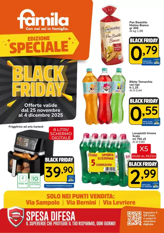 Volantino Famila Market a Galliate | Black Friday | 2025-11-25T00:00:00.000Z - 2025-12-04T00:00:00.000Z