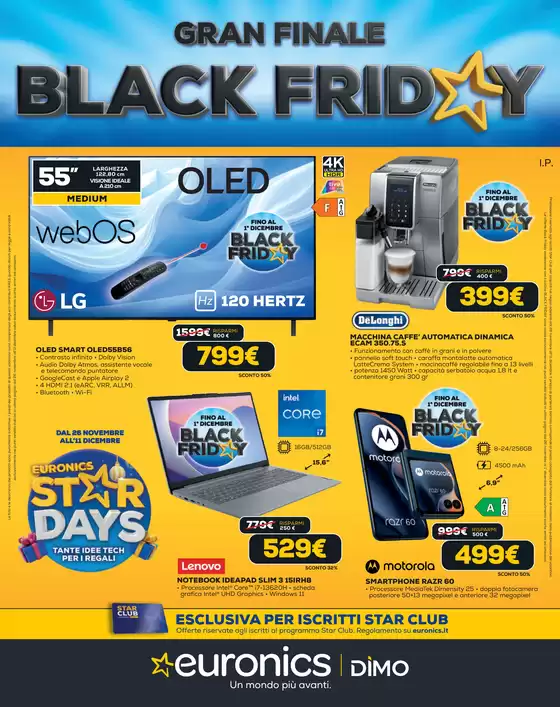 Volantino Euronics a Sordevolo | Black Friday Gran FInale | 2025-11-26T00:00:00.000Z - 2025-11-30T00:00:00.000Z