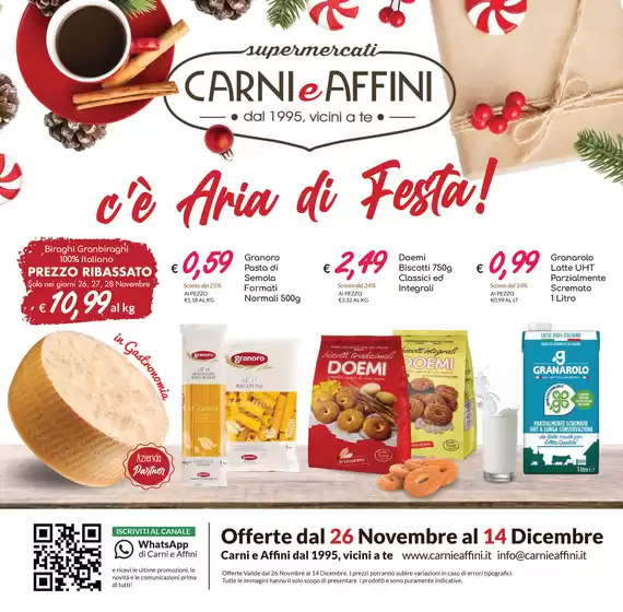 Volantino Carni e Affini a Bologna | C'e aria di festa | 2025-11-26T00:00:00.000Z - 2025-12-14T00:00:00.000Z