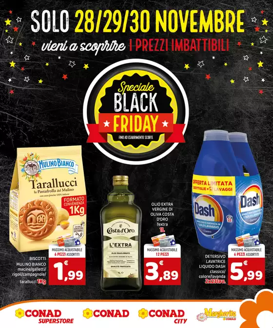 Volantino Margherita Conad a Genova | Speciale Black Friday | 2025-11-28T00:00:00.000Z - 2025-11-30T00:00:00.000Z