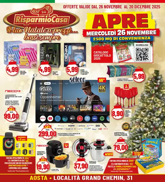 Volantino Risparmio Casa a Medesano | Il tuo Natale a prezzi... | 2025-11-26T00:00:00.000Z - 2025-12-20T00:00:00.000Z